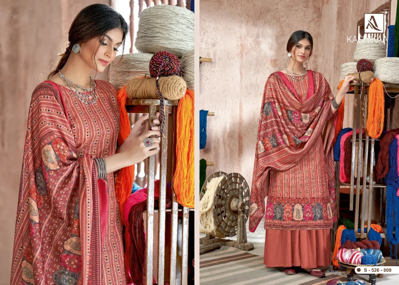Alok Suit Launched Kashikaa Pashmina Printed Fancy Designer Salwar Kameez