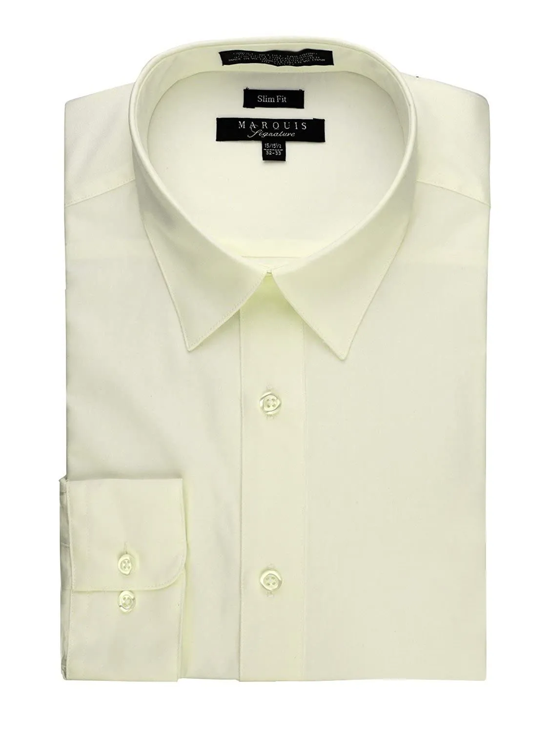 Marquis Men's Basic Slim Fit Dress Shirt